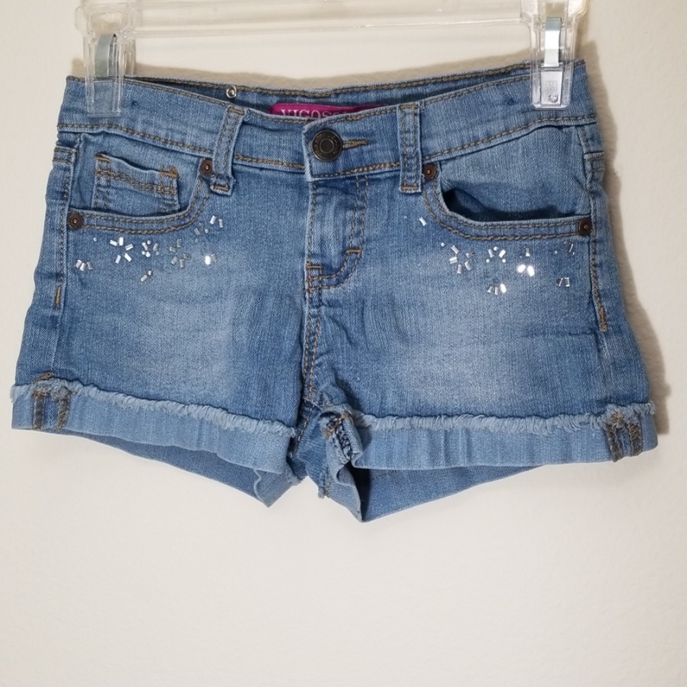 Vigoss Youth Jean Shorts with embellishments Sz 10